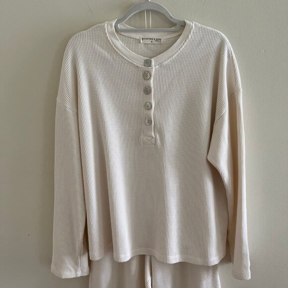 Electric & Rose Kate Sweatshirt and Tanner Pant Thermal Set Ivory - Picture 5 of 9